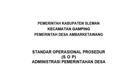 SOP ALUR PELAYANAN PUBLIK