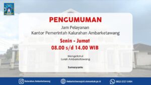 Jam Pelayanan Kalurahan Ambarketawang