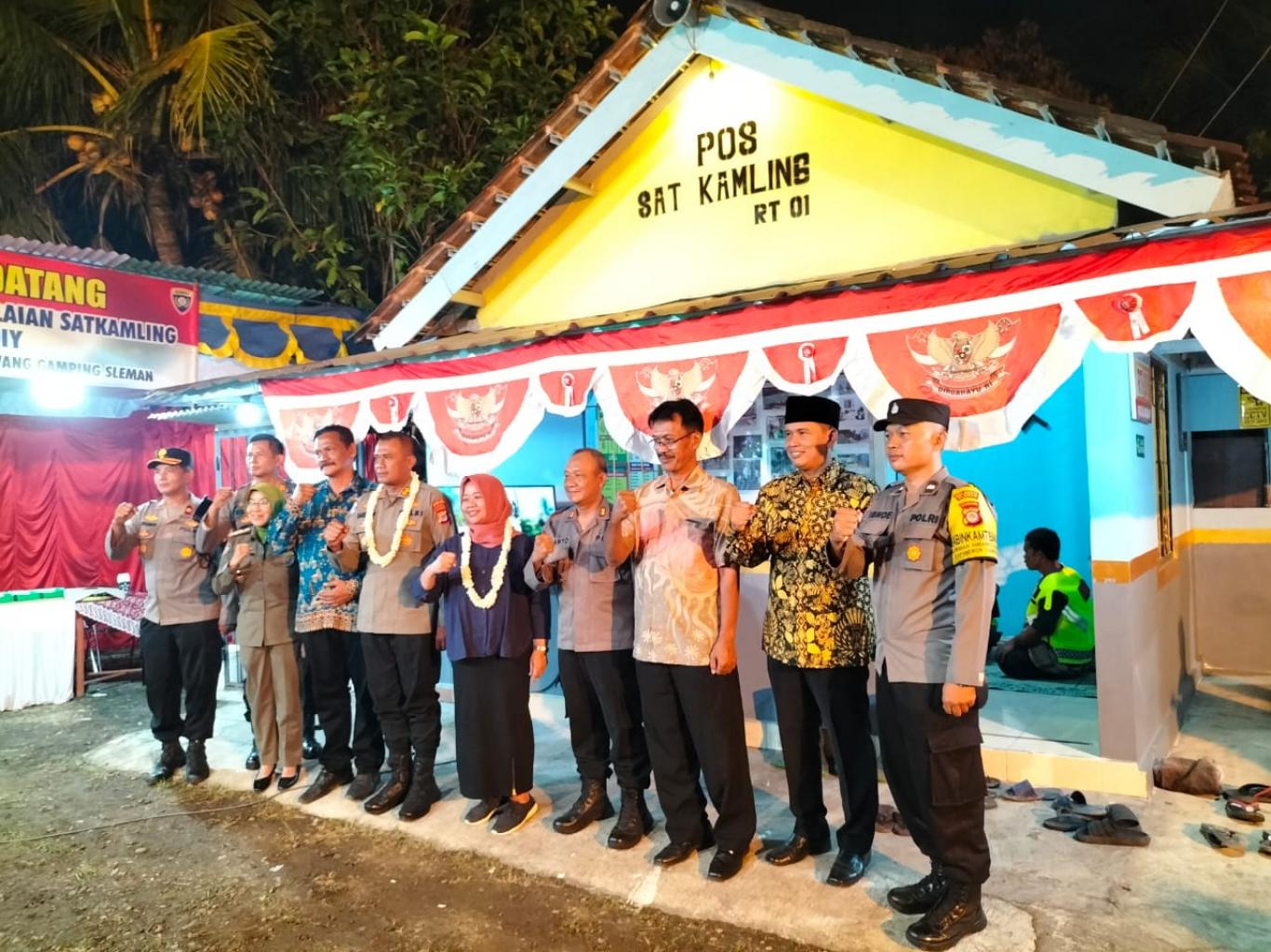 Lomba Evaluasi Satkamling Polda DIY Padukuhan Watulangkah